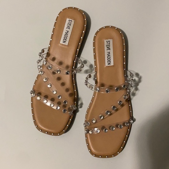 Steve Madden Skyler Clear Sandal MYER 